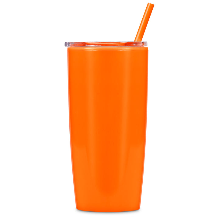 Altitude Daytona Plastic 2-in-1 Double-Wall Tumbler & Straw - 600ml