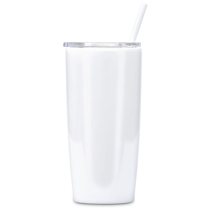Altitude Daytona Plastic 2-in-1 Double-Wall Tumbler & Straw - 600ml