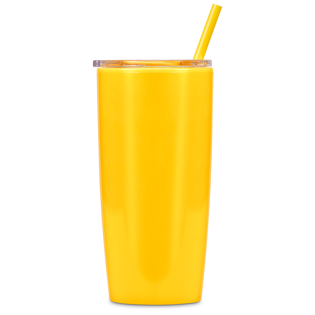 Altitude Daytona Plastic 2-in-1 Double-Wall Tumbler & Straw - 600ml