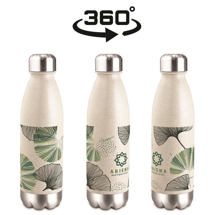 Okiyo Kimi Wheat Straw Water Bottle - 680ml
