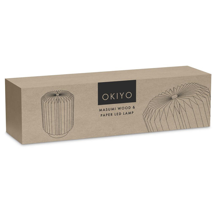 Okiyo Masumi Wood & Paper LED Lamp